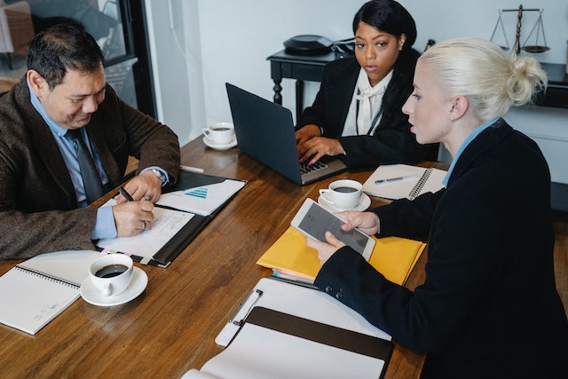 working together